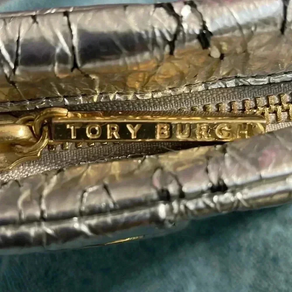 Tory Burch metallic cross bag